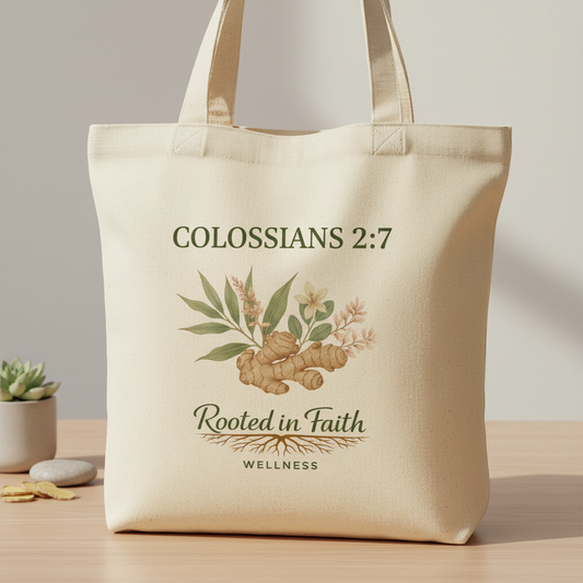 Canvas Tote - Colossians 2:7